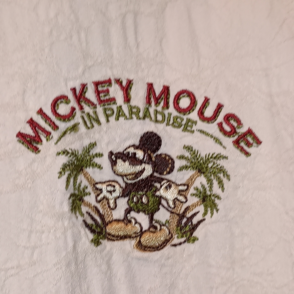 Mickey Mouse Lost In Paradise Y2K Embroidered Men's Shirt XL - Picture 4 of 5